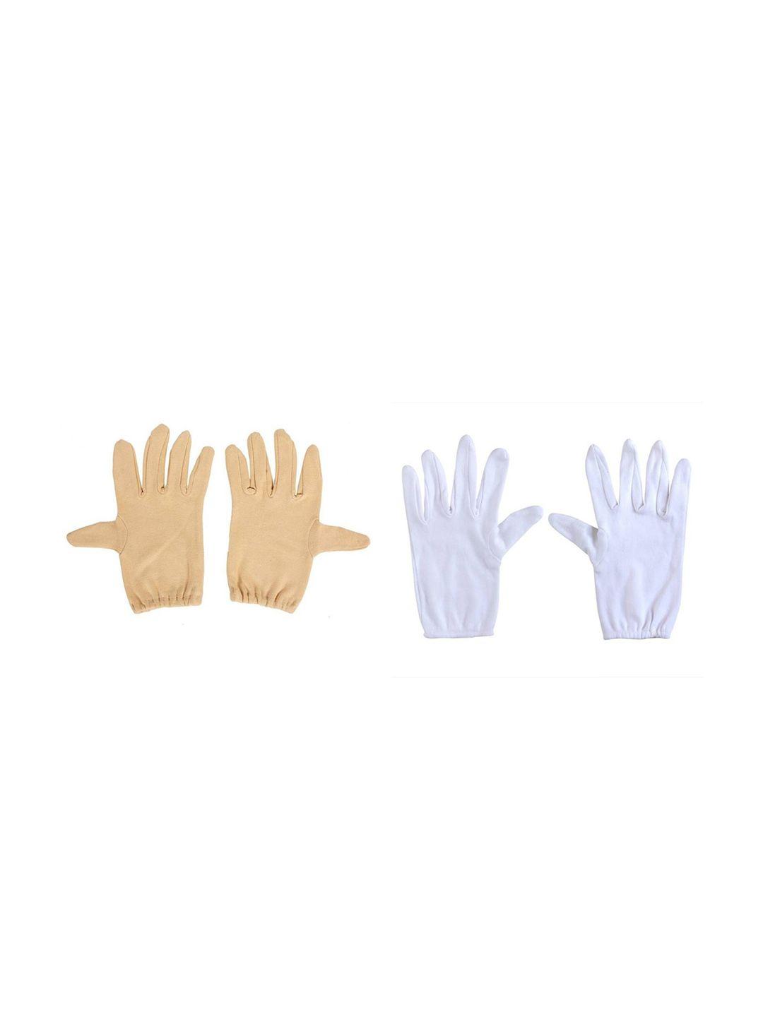 aadikart pack of 2 patterned cotton hand gloves