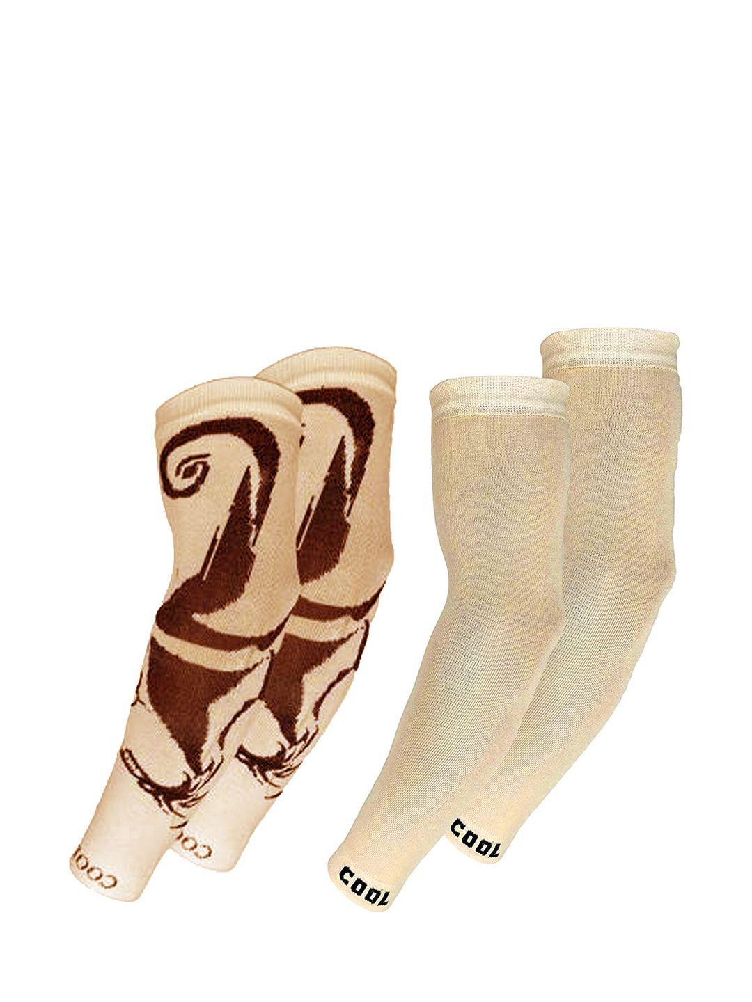 aadikart pack of 2 printed sports lightweight arm sleeves gloves