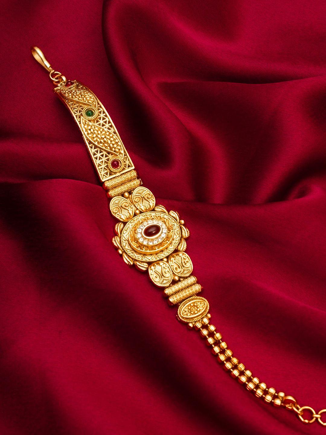 aadita gold-plated link bracelet