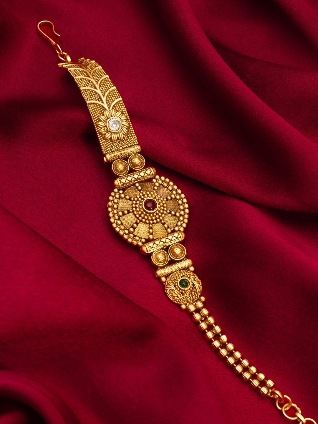 aadita gold-plated link bracelet