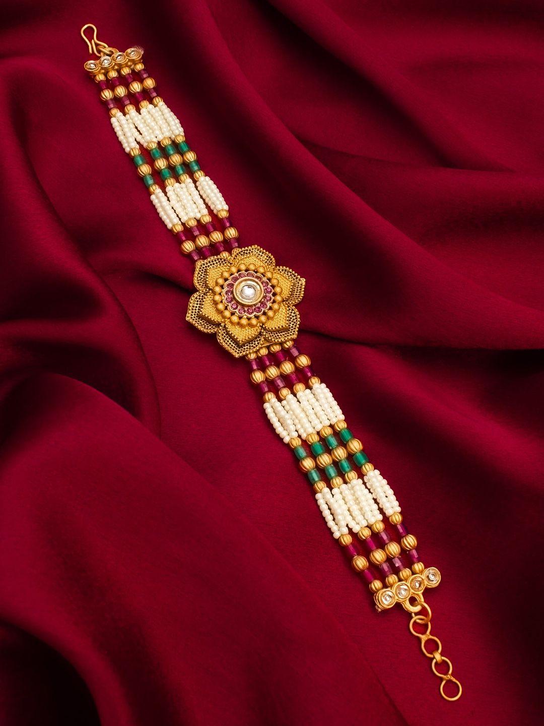 aadita gold-plated wraparound bracelet