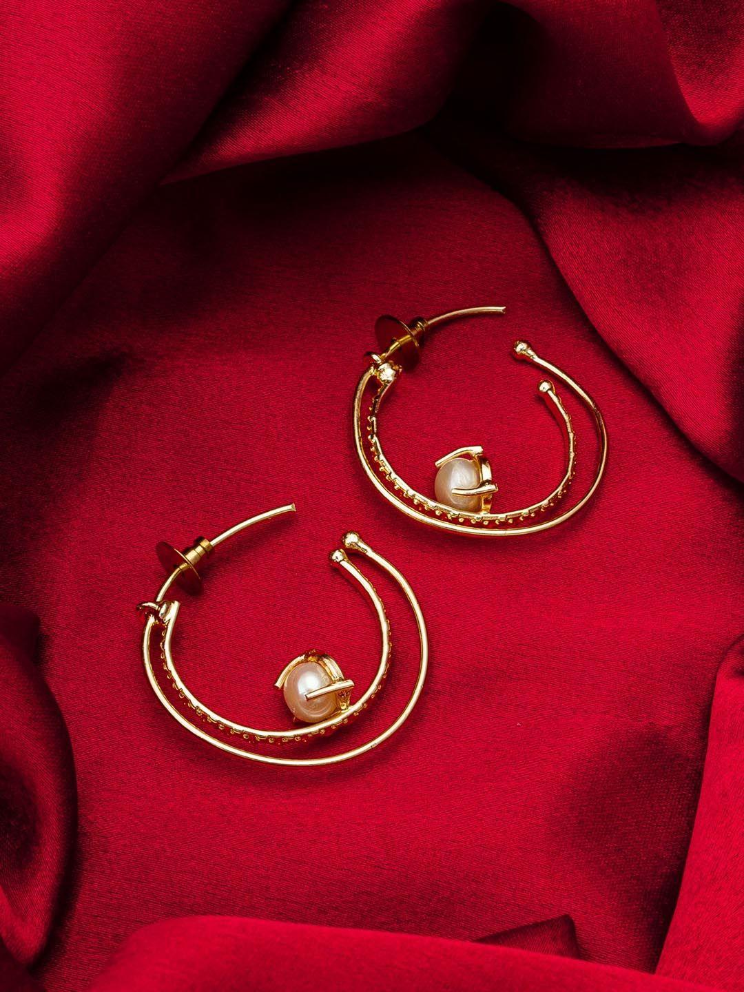 aadita gold-toned drop earrings