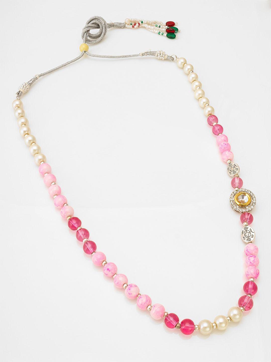 aadita gold plated pearls beaded necklace