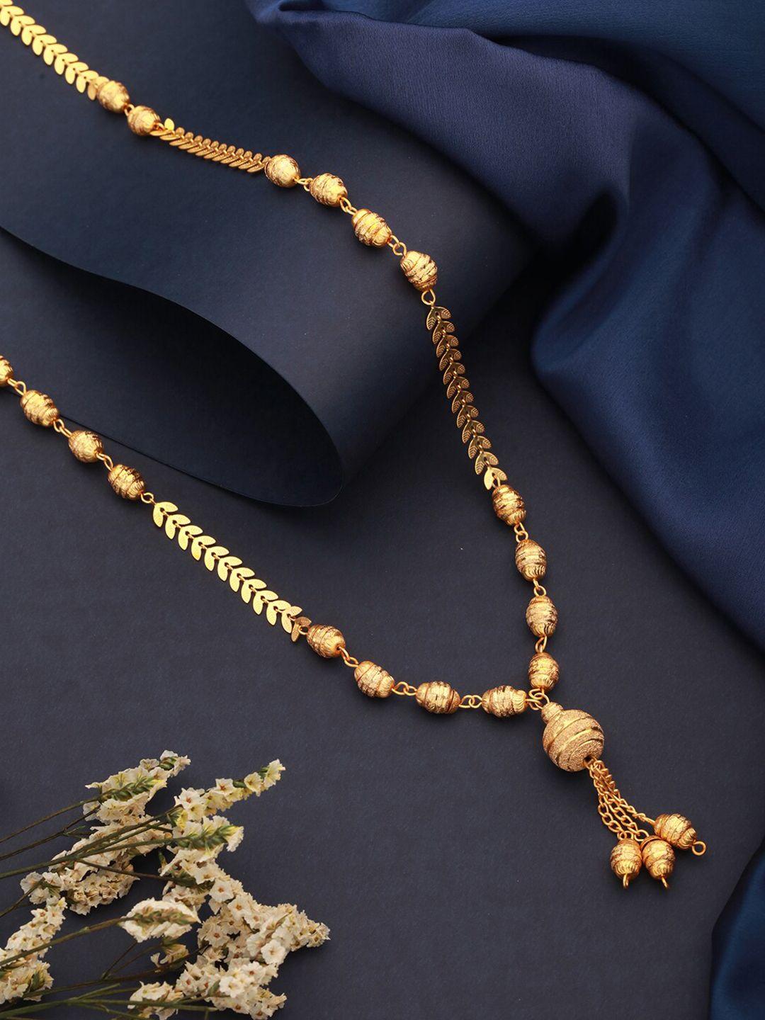 aadvik designs gold-plated brass necklace