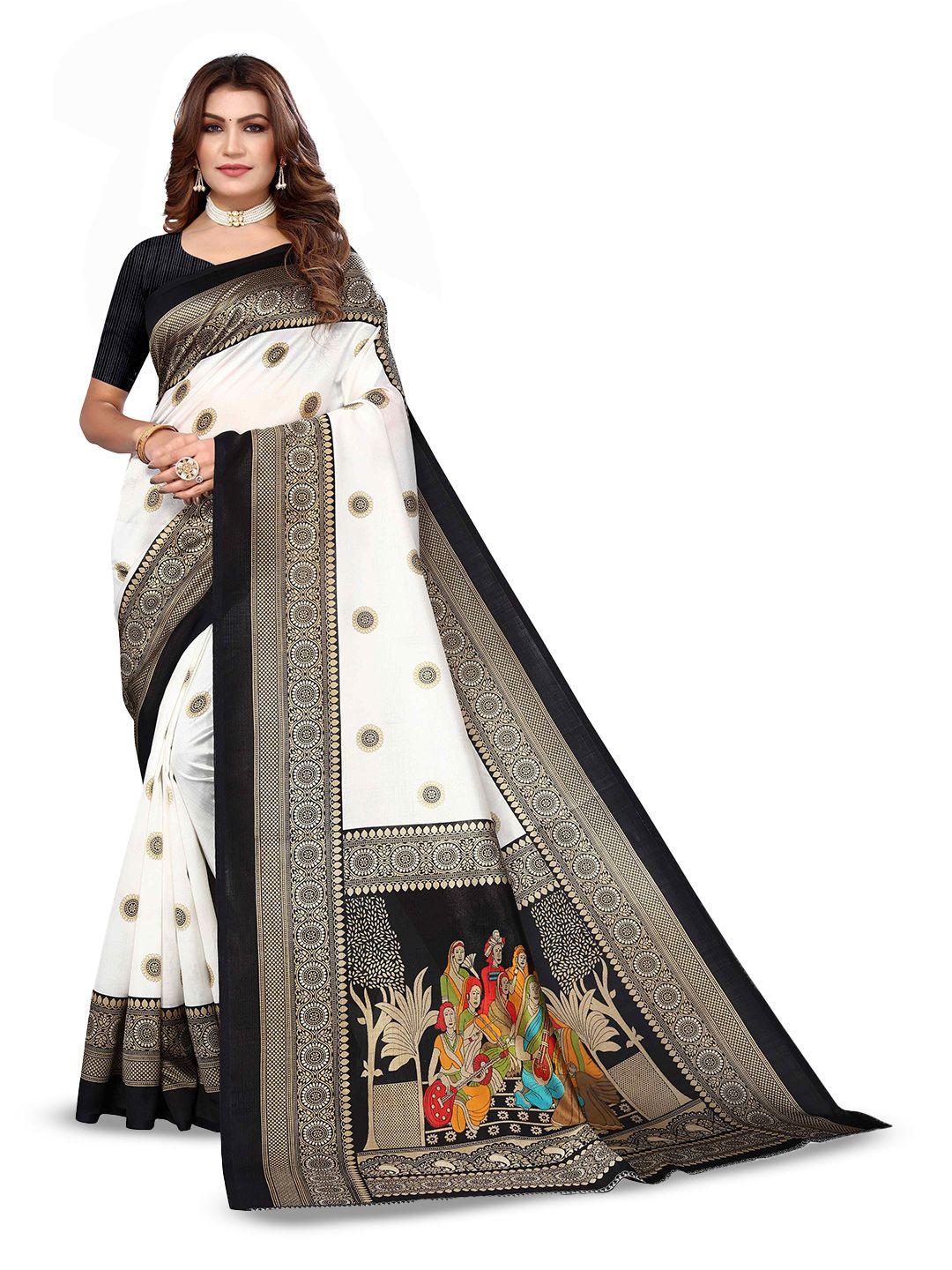 aadvika ethnic motifs printed bhagalpuri saree