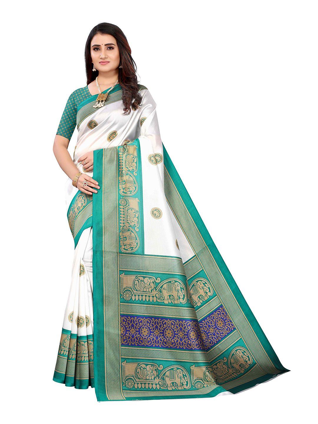 aadvika ethnic motifs woven design mysore silk saree