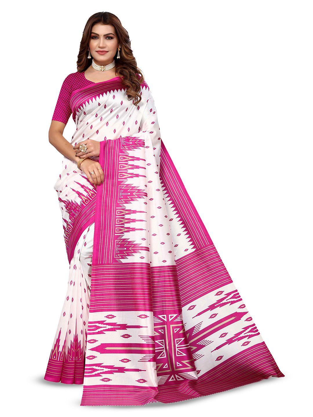 aadvika geometric printed saree