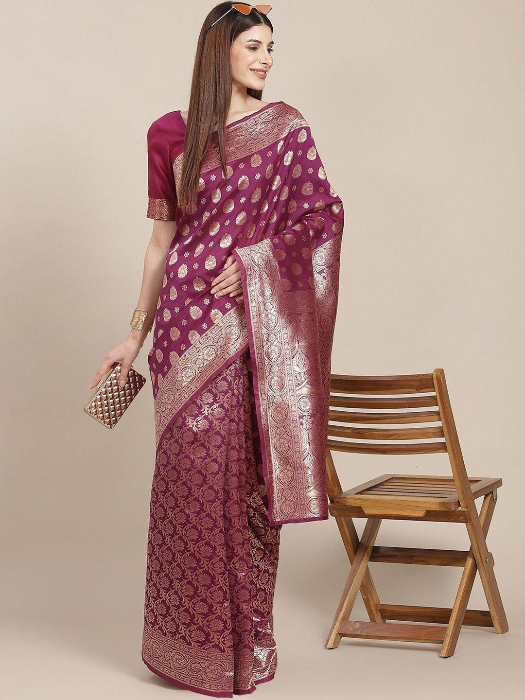 aadvika woven design zari silk blend kanjeevaram saree