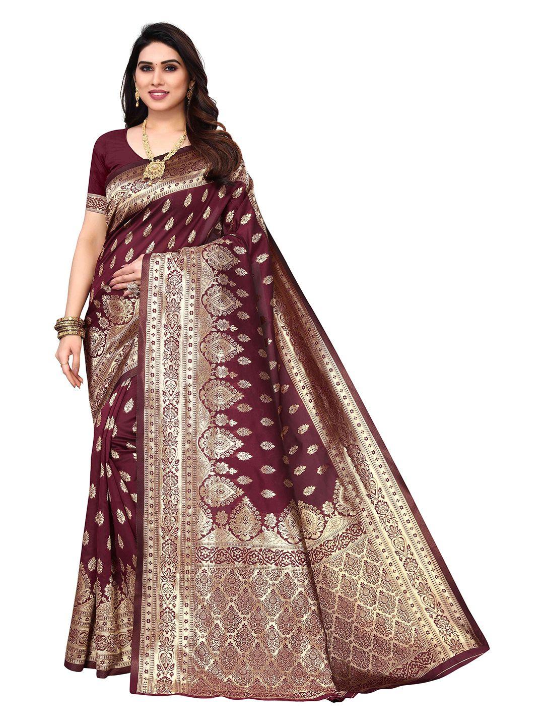 aadvika woven design zari silk blend kanjeevaram saree