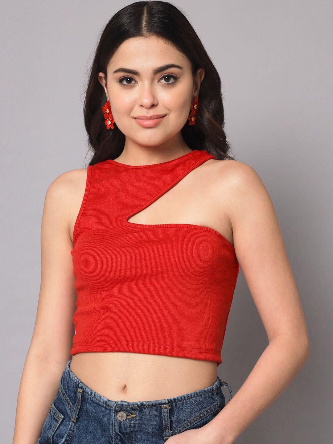 aahwan high neck crop top