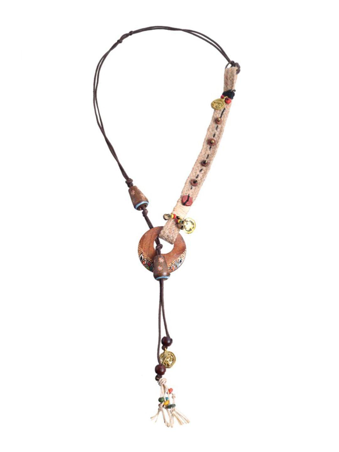 aakriti art creations brass-plated necklace