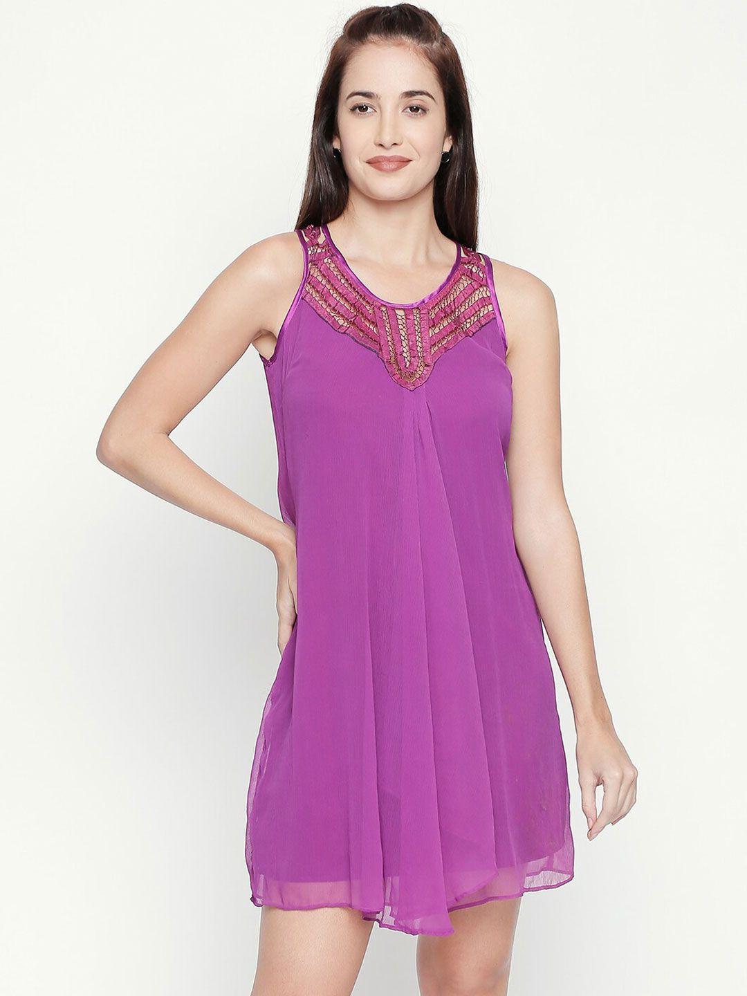 aaliya-violet-georgette-a-line-dress