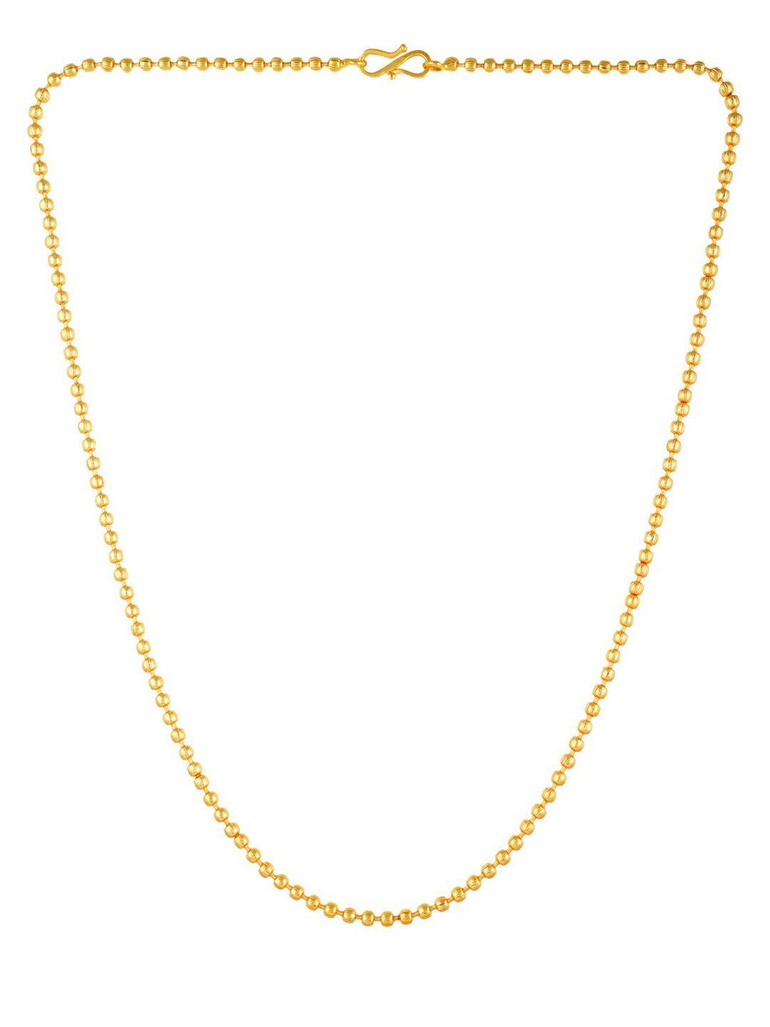 aanyacentric adults brass gold-plated chain