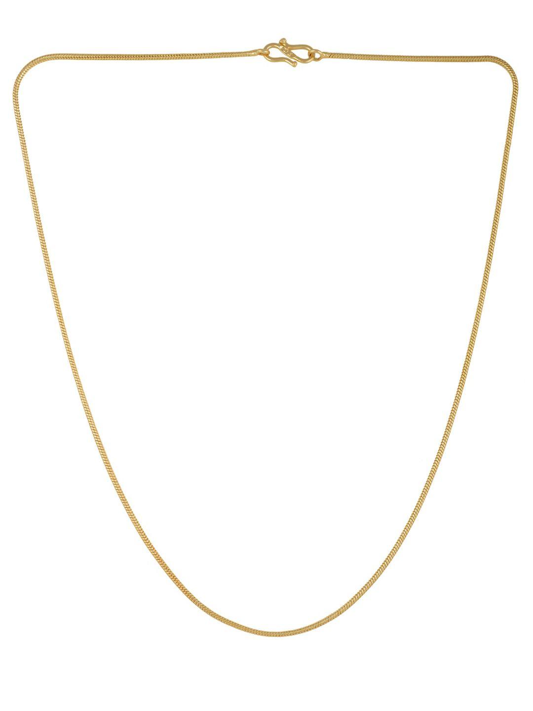 aanyacentric unisex gold-toned brass gold-plated chain