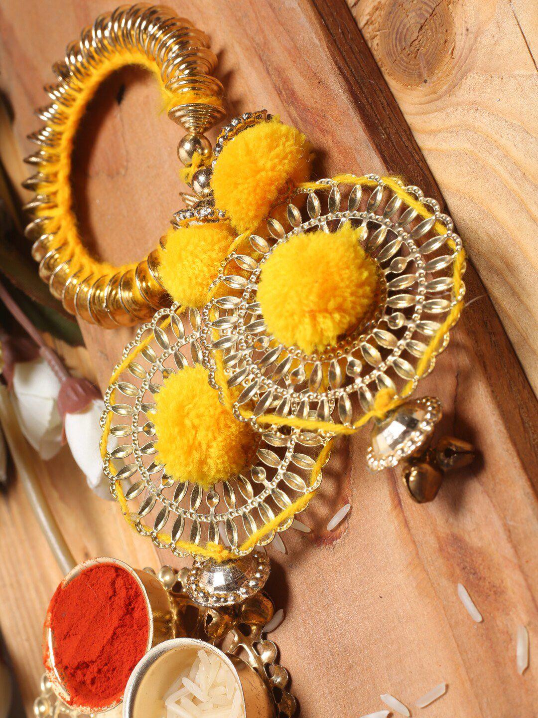 aapno rajasthan yellow bracelet rakhi