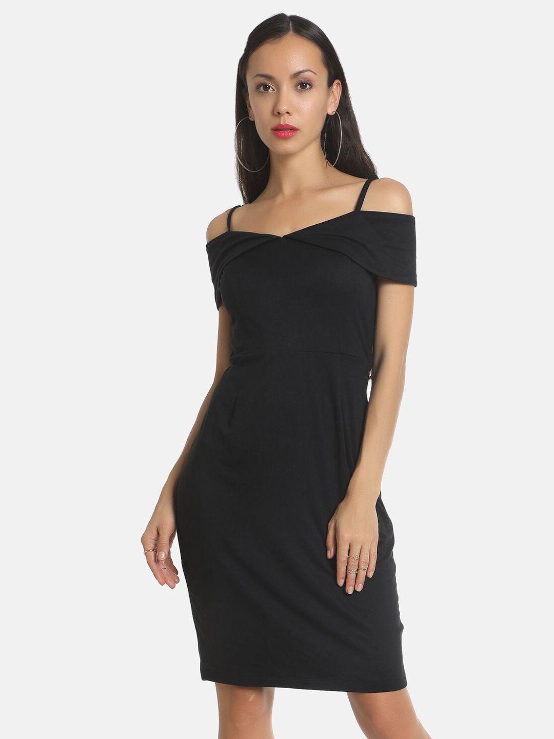 aara black sheath dress