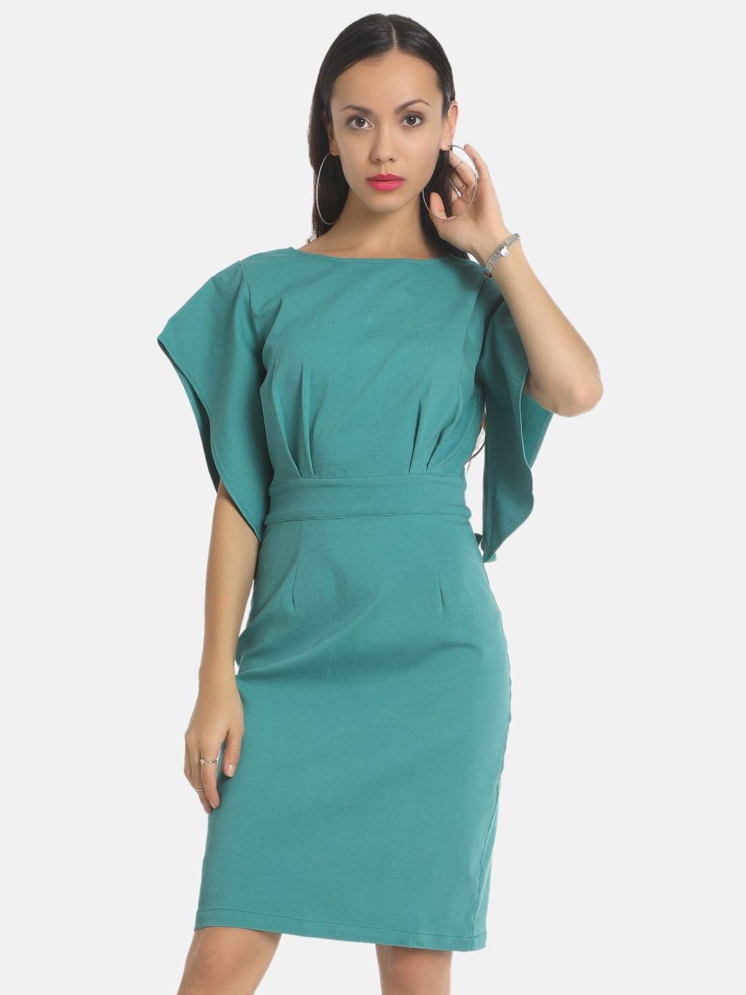 aara green sheath dress