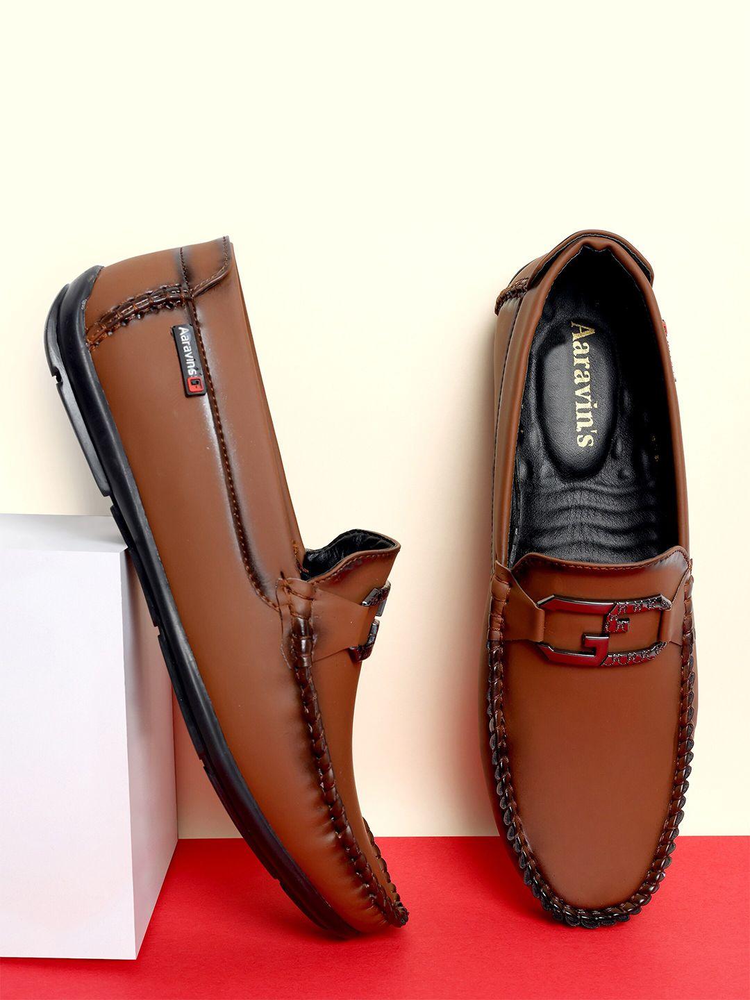 aaravin's men lightweight slip-on horsebit loafers