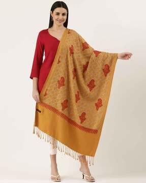 aari embroidered shawl