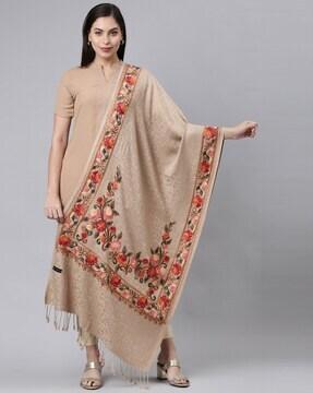 aari embroidered shawl