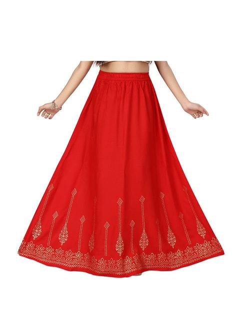 aarika-kids-red-cotton-printed-skirt