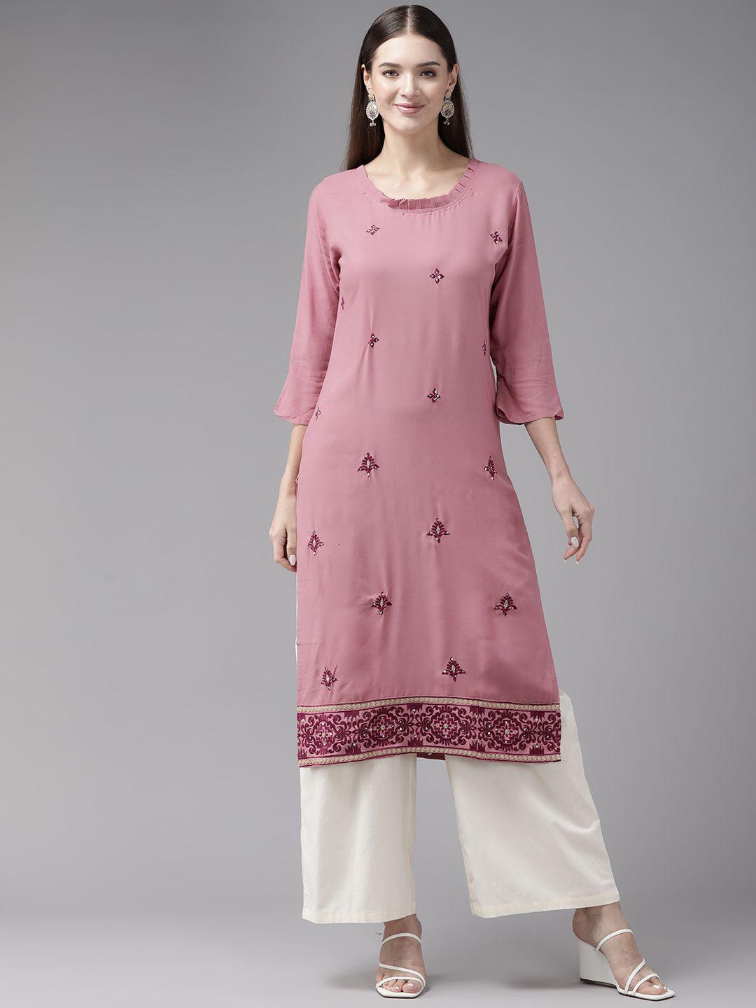 aarika ethnic motifs embellished sequinned kurta