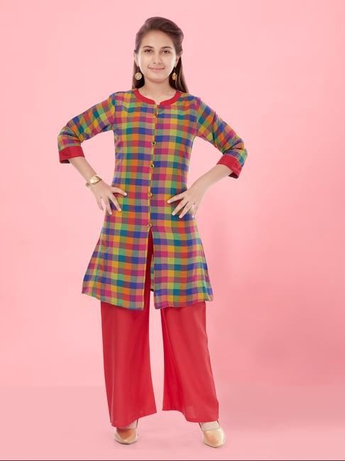 aarika kids girls multi color kurti