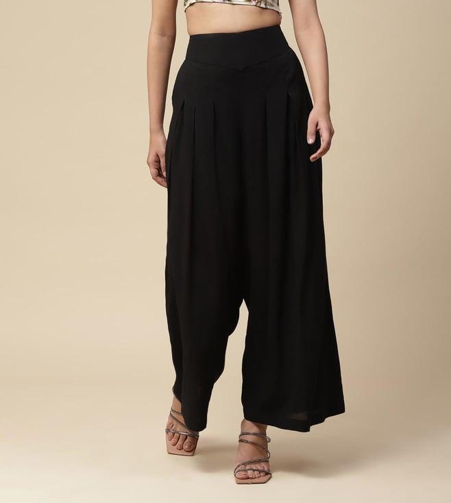 aarke ritu kumar black flared pants