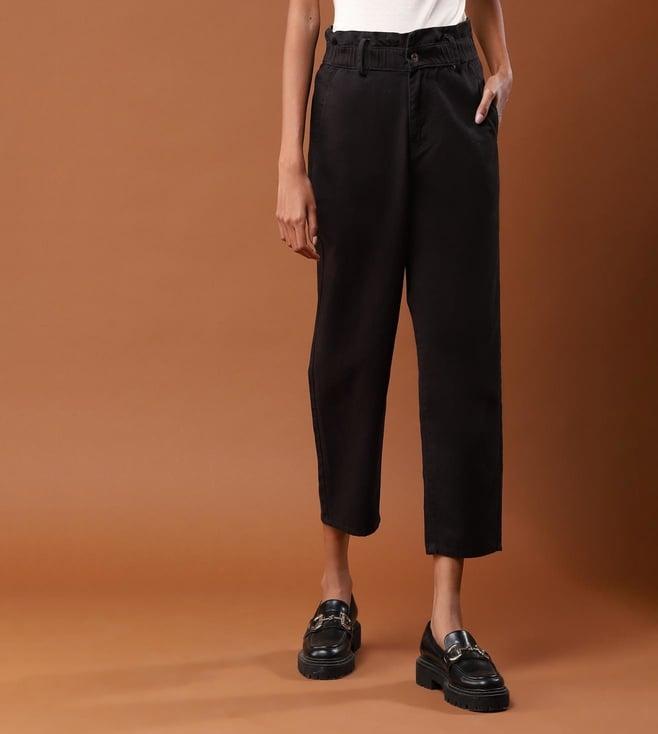 aarke ritu kumar black paperbag trousers