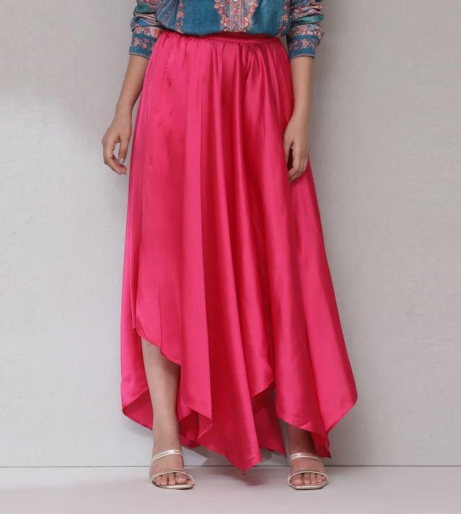 aarke ritu kumar fuchsia solid palazzo