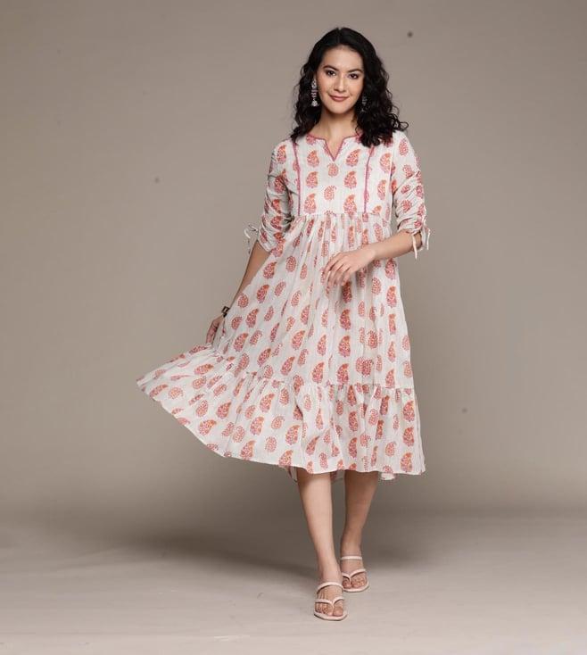 aarke ritu kumar grey printed midi dress