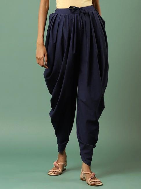 aarke ritu kumar navy dhoti pants