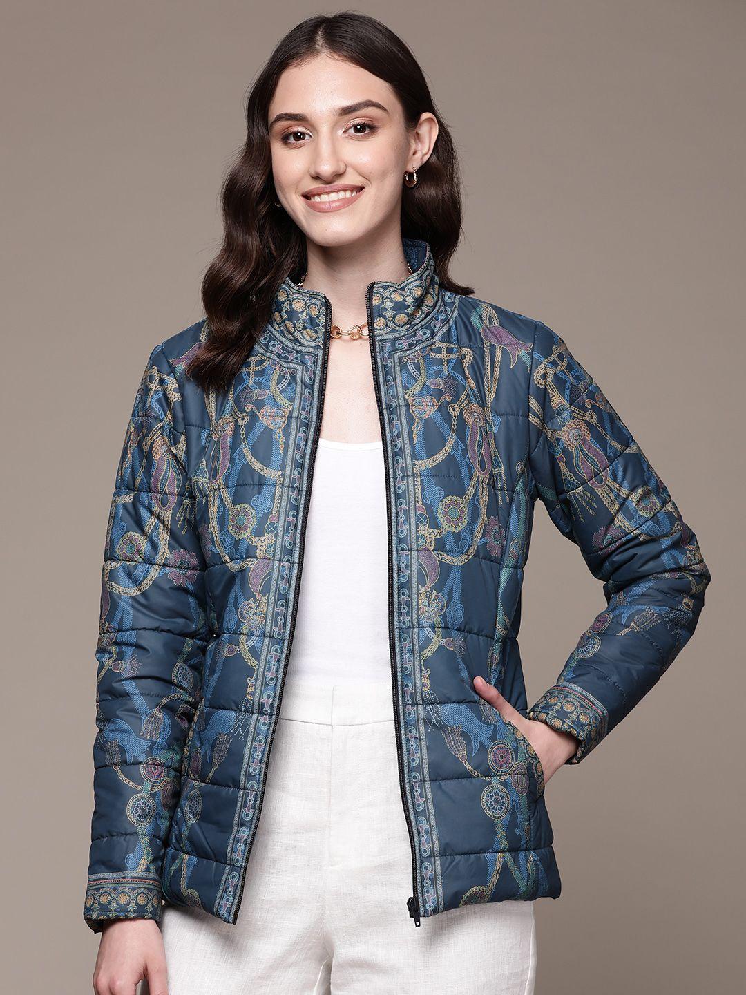 aarke ritu kumar women floral quilted jacket