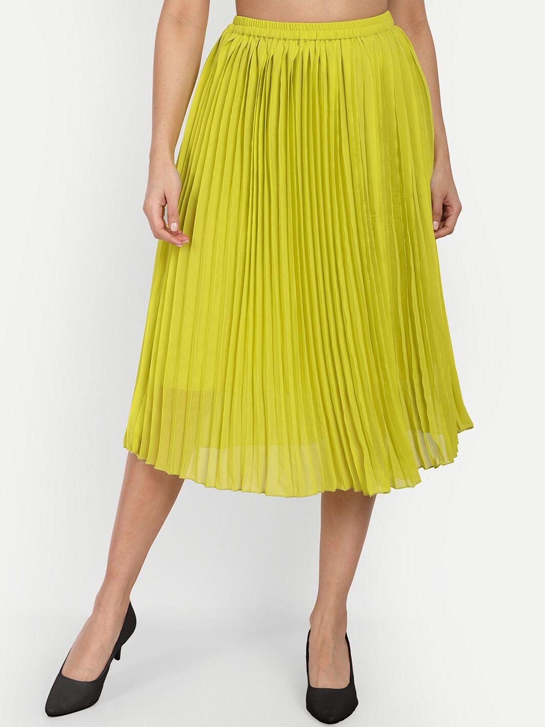 aaruvi ruchi verma accordion pleated midi skirt