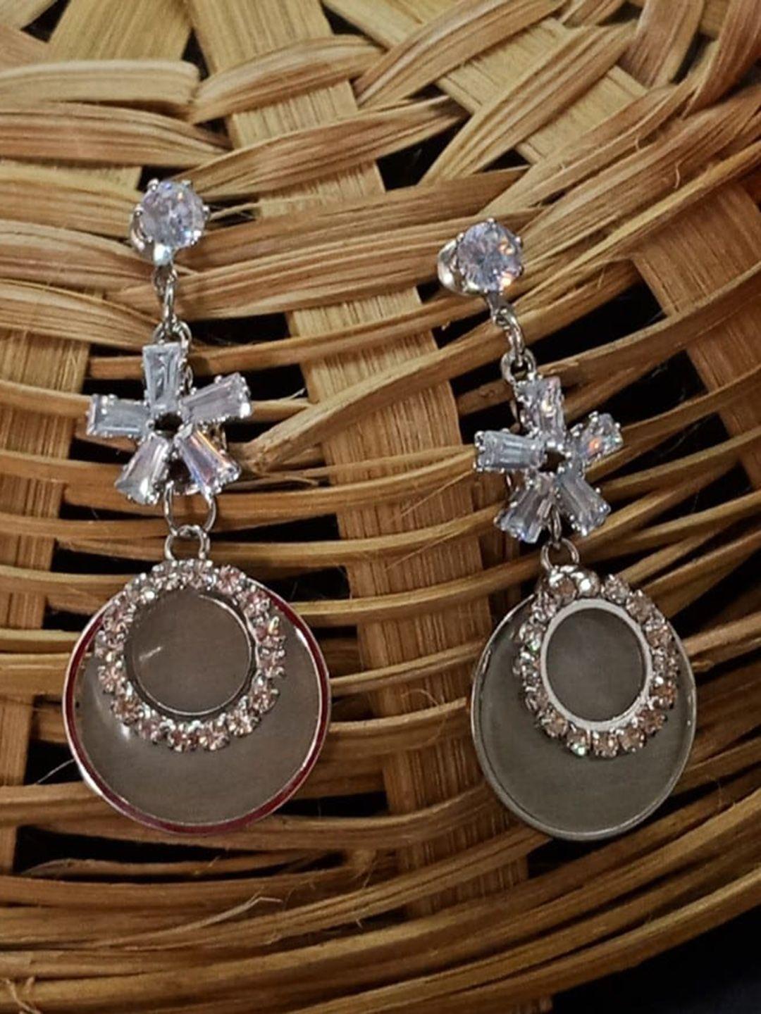 aashish imitation grey contemporary drop earrings