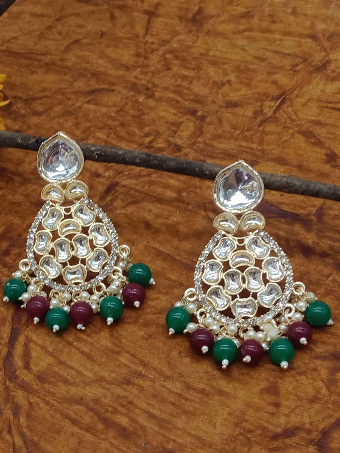 aashish imitation multicoloured contemporary drop earrings