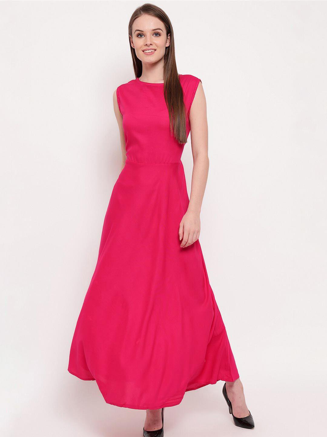 aawari women pink maxi dress
