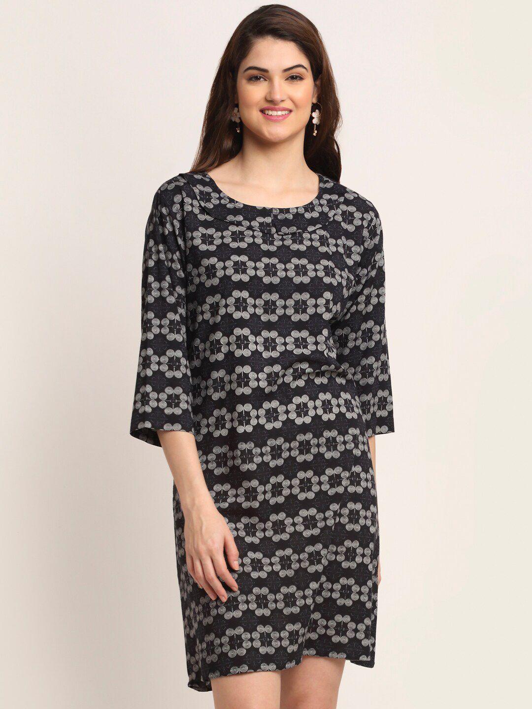 aawari black sheath dress