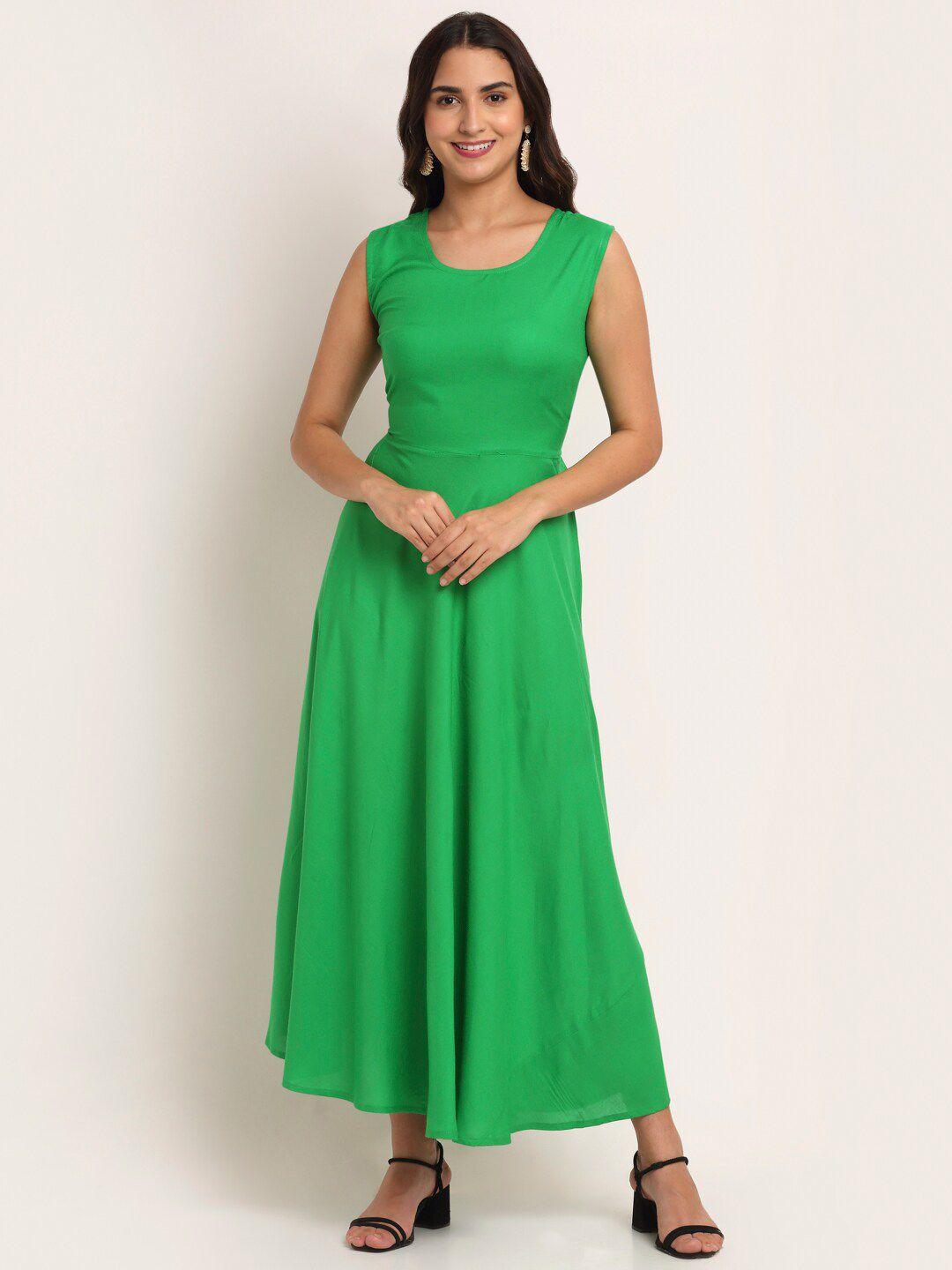 aawari green maxi dress