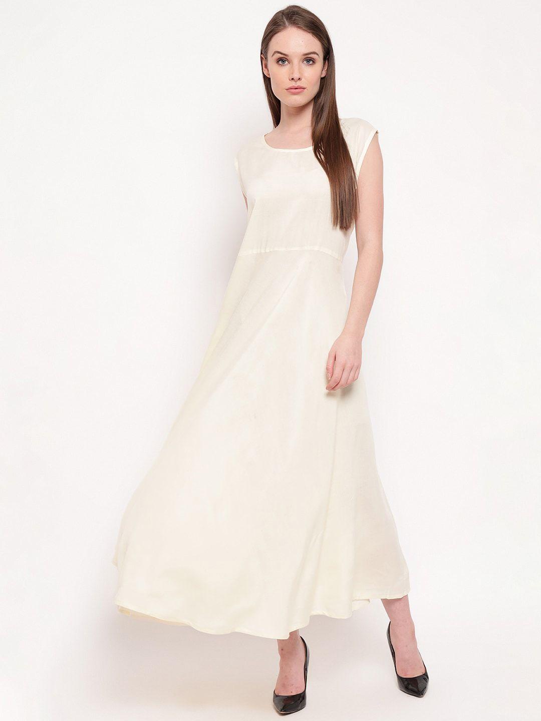 aawari women white maxi dress