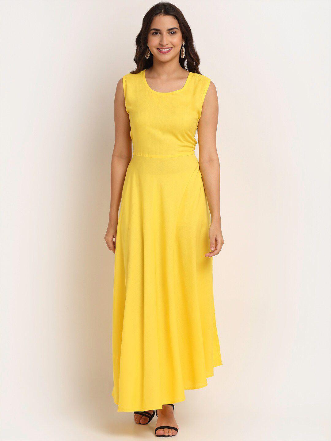 aawari yellow maxi dress