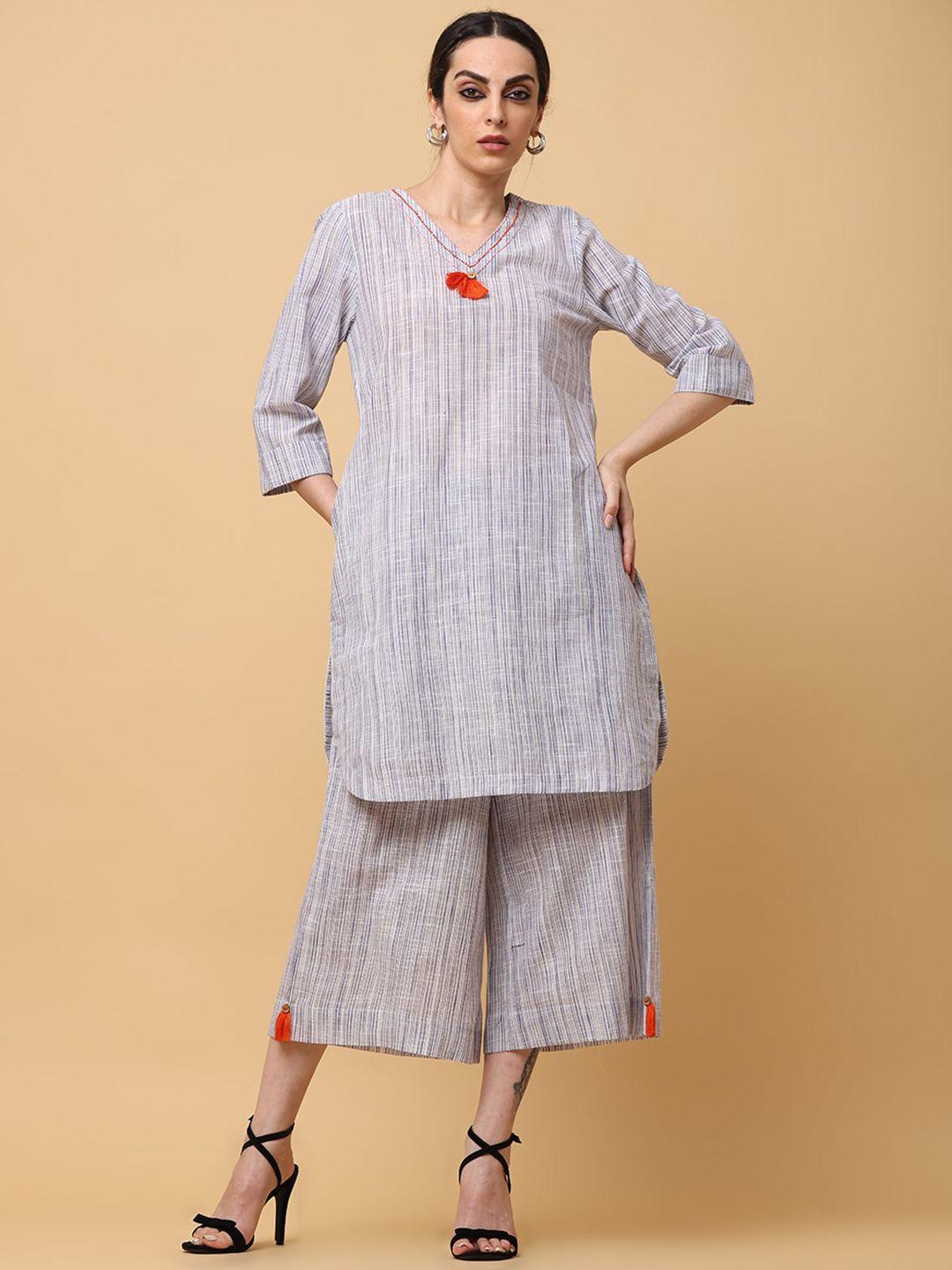 aayusika striped cotton co-ords set