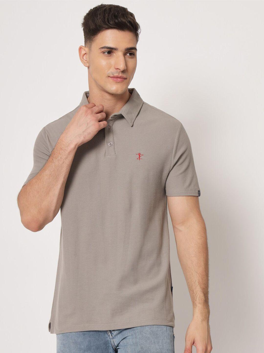 aazing london polo collar cotton t-shirt