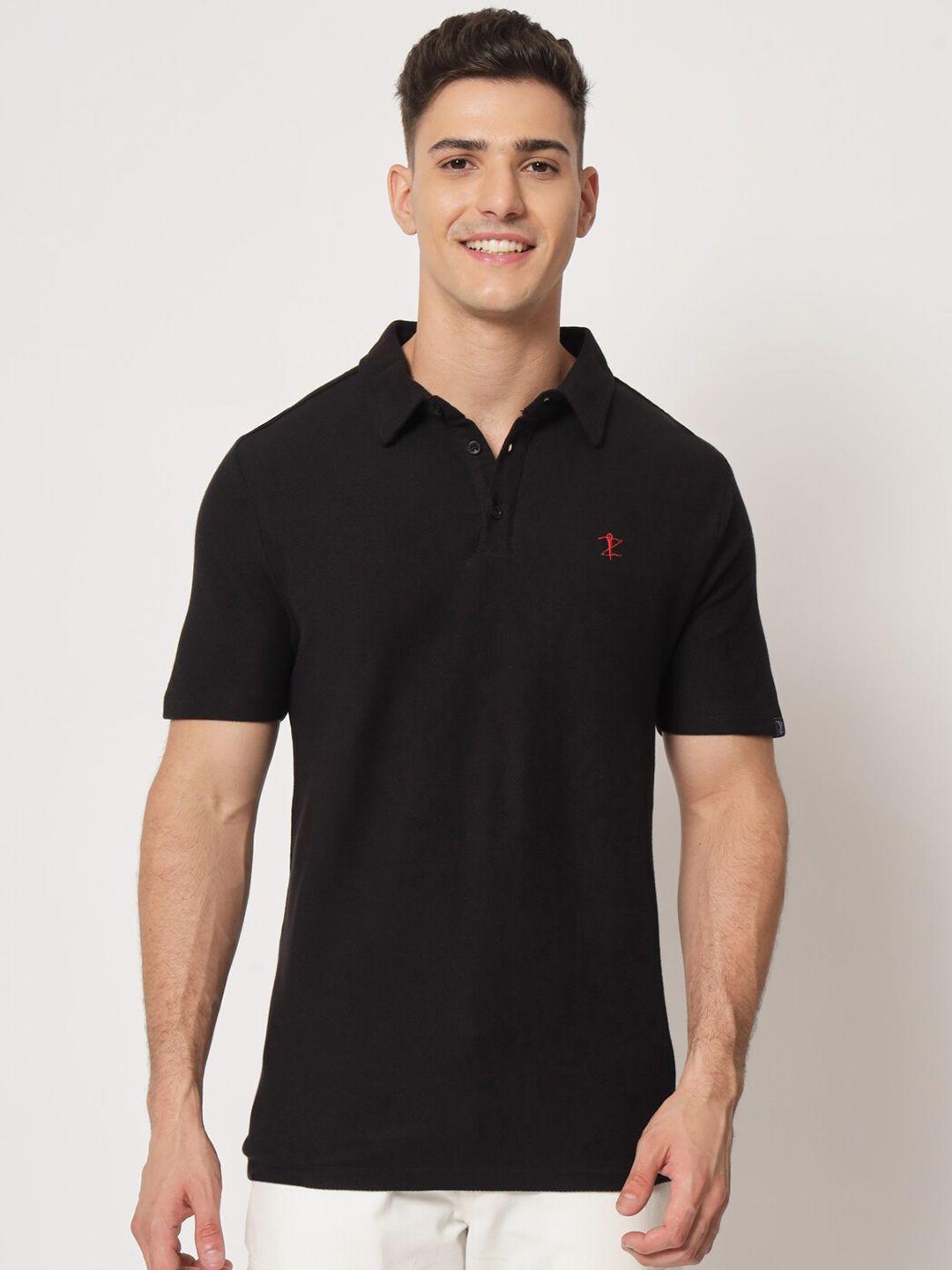 aazing london polo collar cotton t-shirt