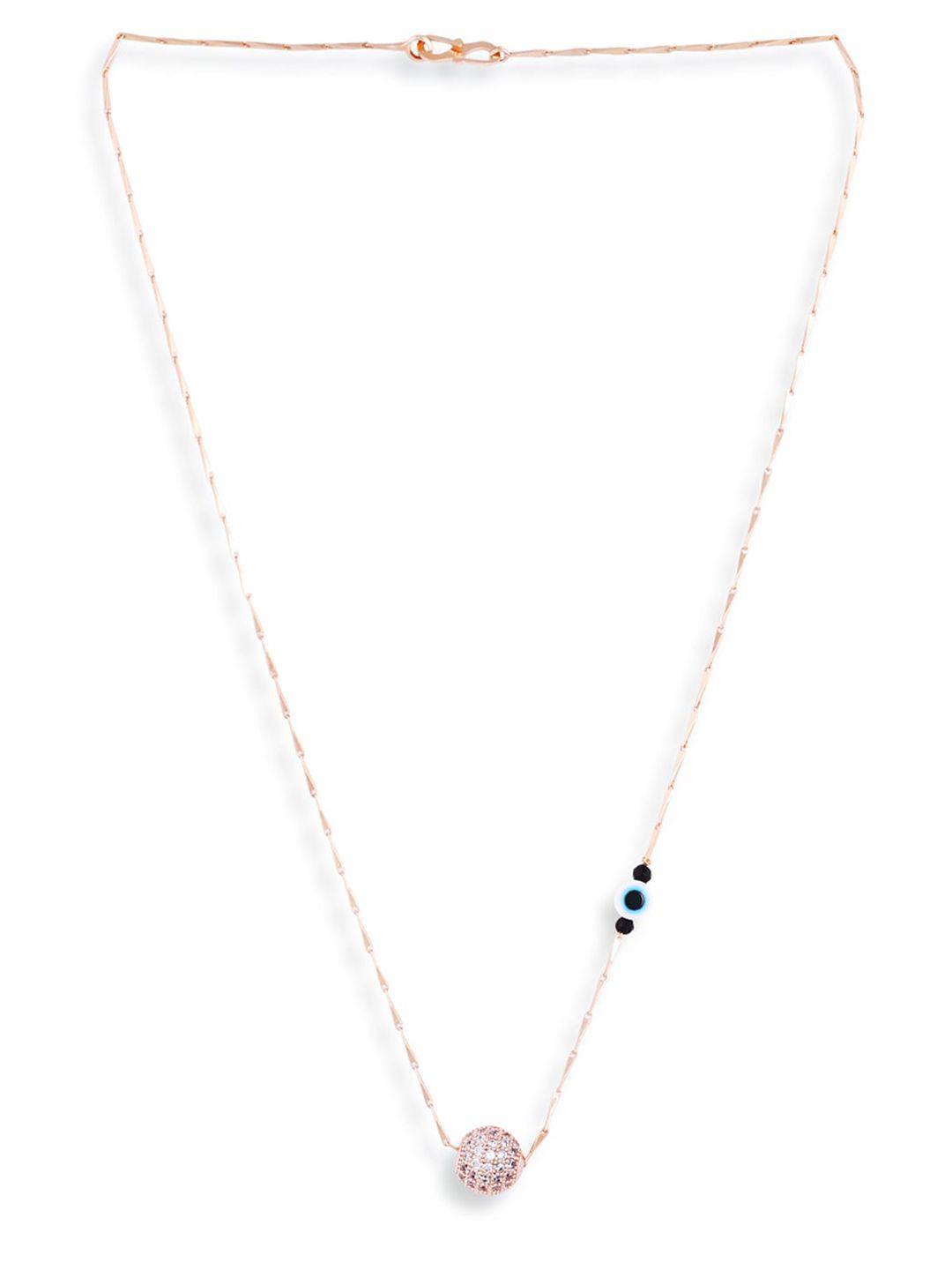abdesigns rose gold & white brass rose gold-plated chain