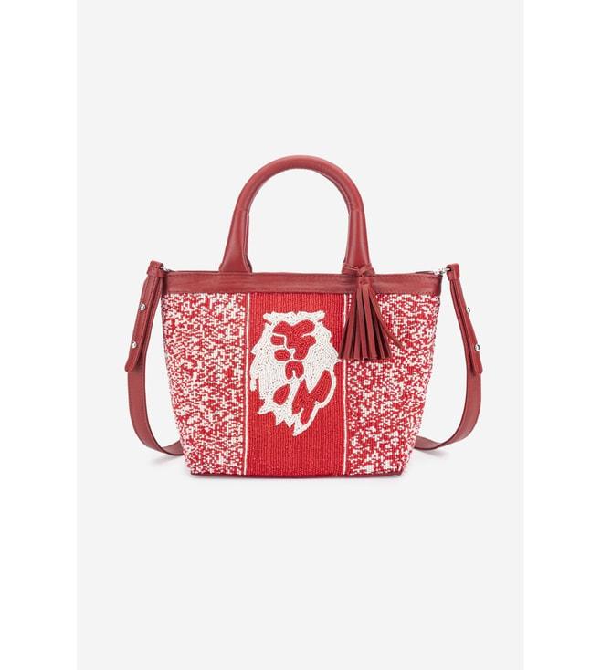 abelardo de moda red eco-conscious helen handbag