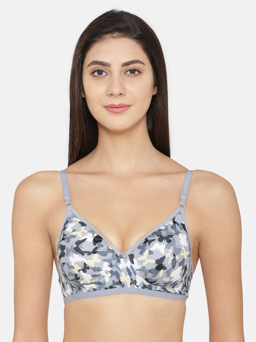 abelino grey printed non-wired lightly padded t-shirt bra appygrey01