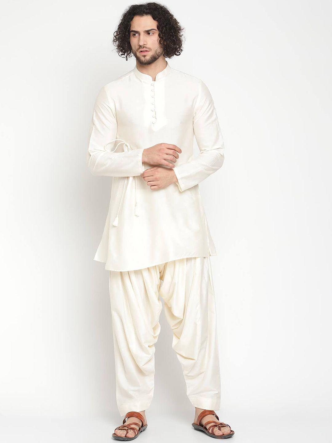 abhishti men short banarasi kurta with salwar