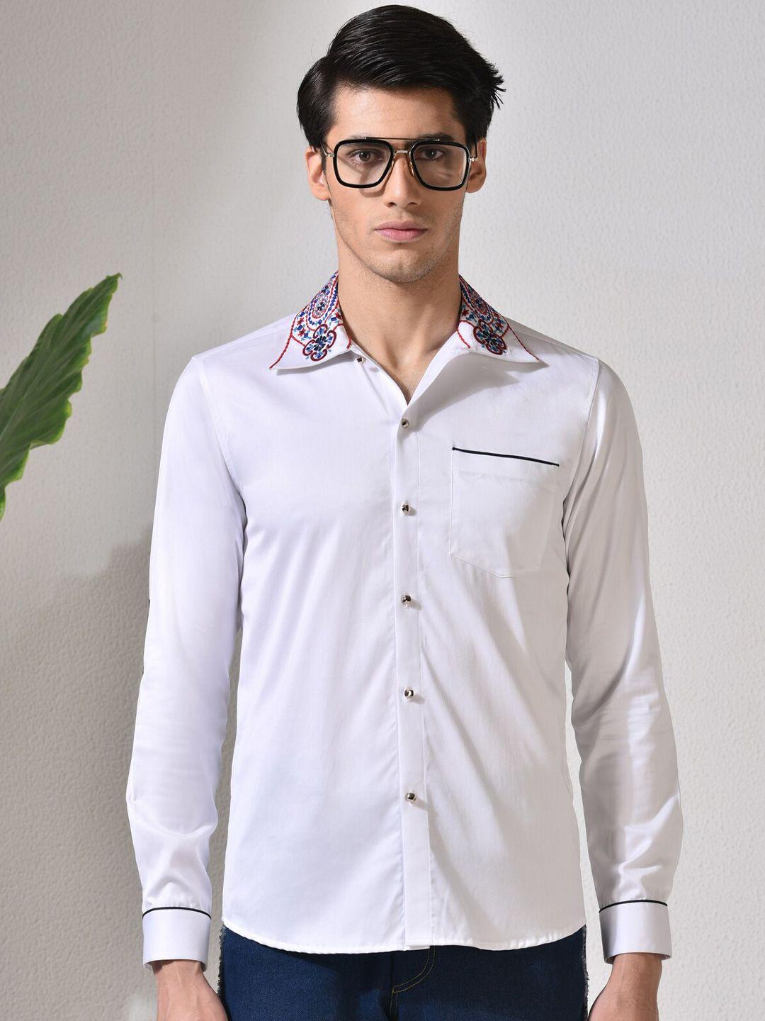 abkasa sharp slim fit opaque cotton casual shirt