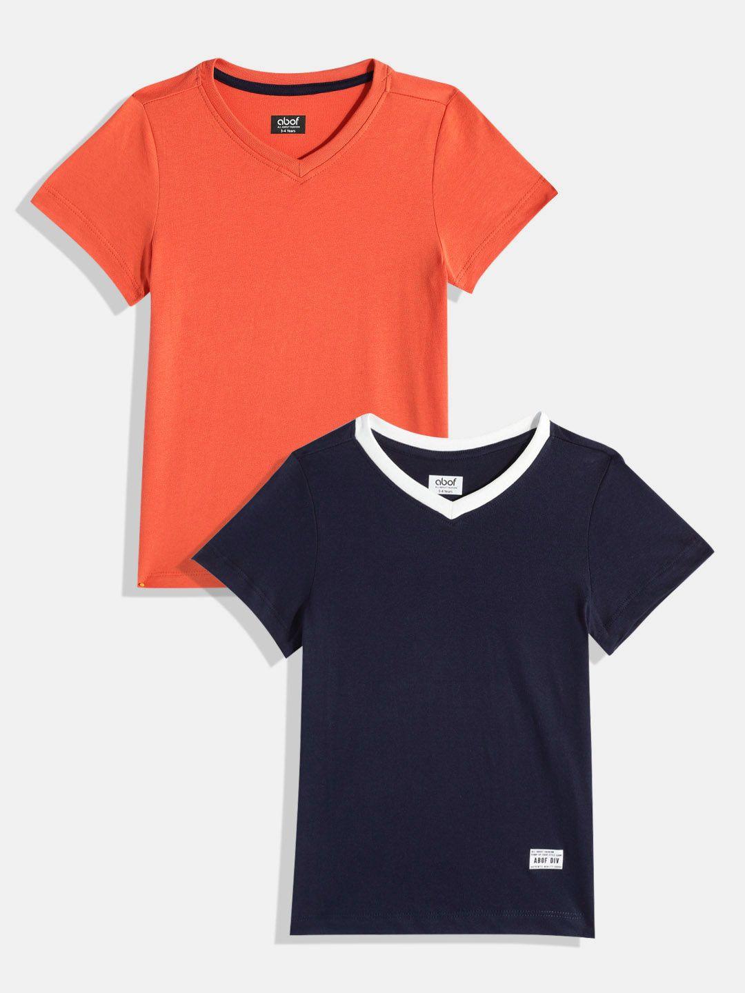 abof boys pack of 2 pure cotton t-shirts